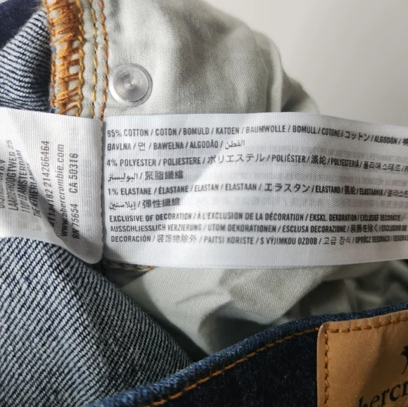 Abercrombie Kids Straight Leg Blue Jeans Size 9 10 Boys - Picture 6 of 6